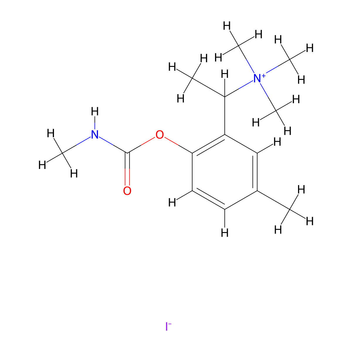 Ammonium, ((2-hydroxy-alpha,5-dimethyl)benzyl)trimethyl-, iodide, methylcarbamate molecular structure, CAS 63981-64-6