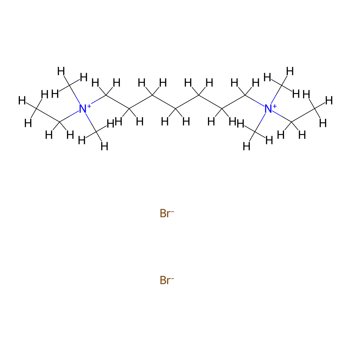 Ammonium, heptamethylenebis(ethyldimethyl-, dibromide molecular structure, CAS 63982-05-8