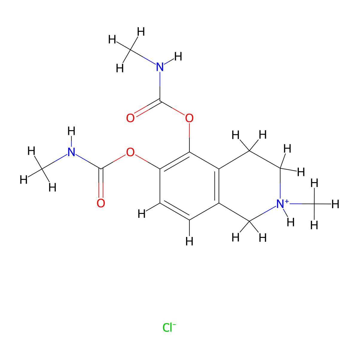 Carbamic acid, methyl-, (1,2,3,4-tetrahydro-2-methyl)-5,6-isoquinolylene ester, (2:1), hydrochloride molecular structure, CAS 63982-18-3