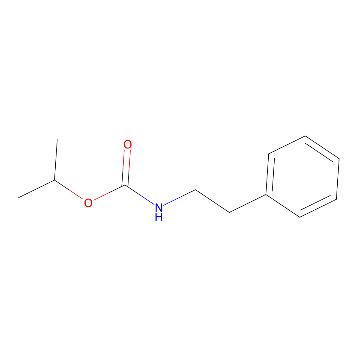 Carbamic acid, phenethyl-, isopropyl ester molecular structure, CAS 63982-24-1