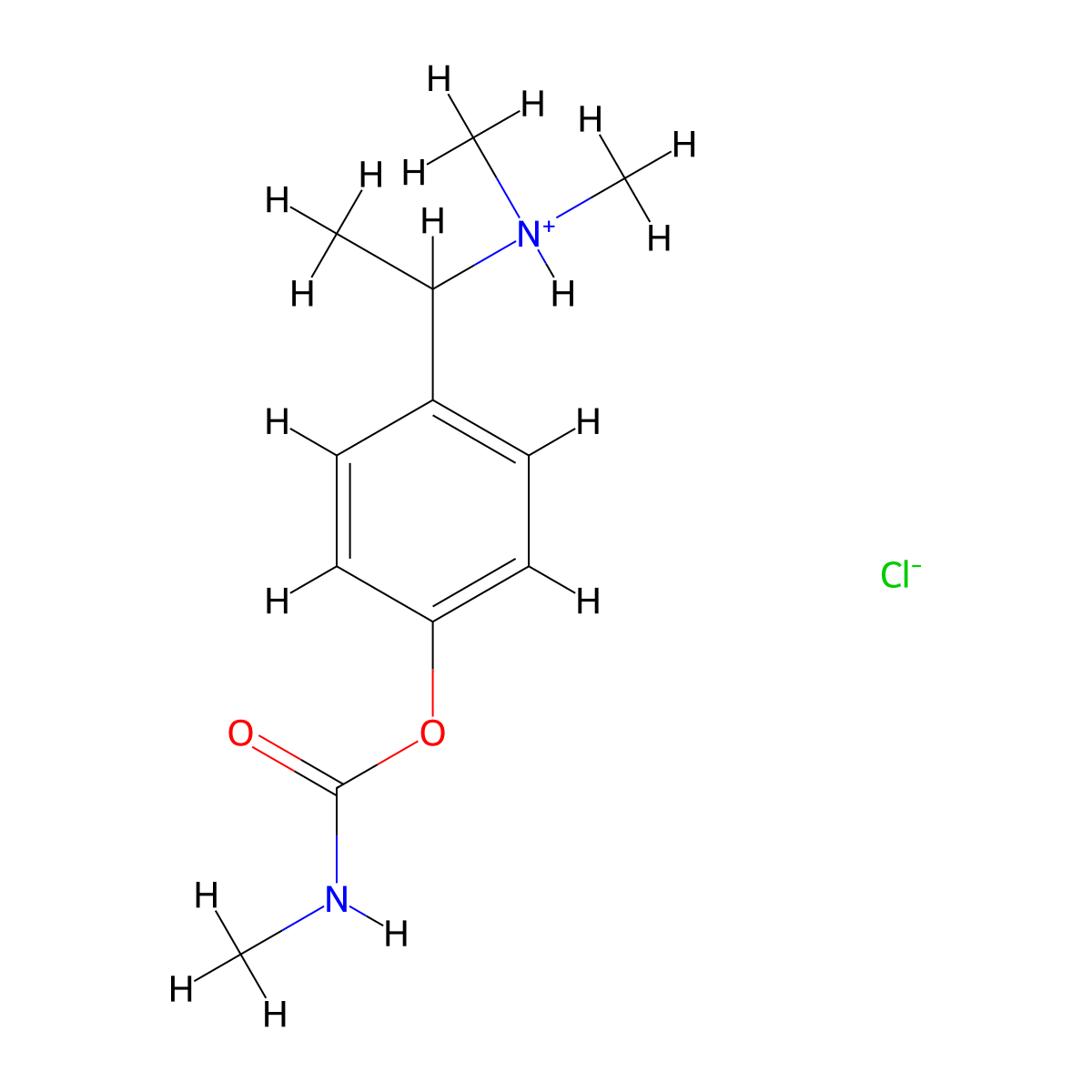 Carbamic acid, methyl-, alpha-dimethylamino-alpha-methyl-p-tolyl ester, hydrochloride molecular structure, CAS 63982-39-8