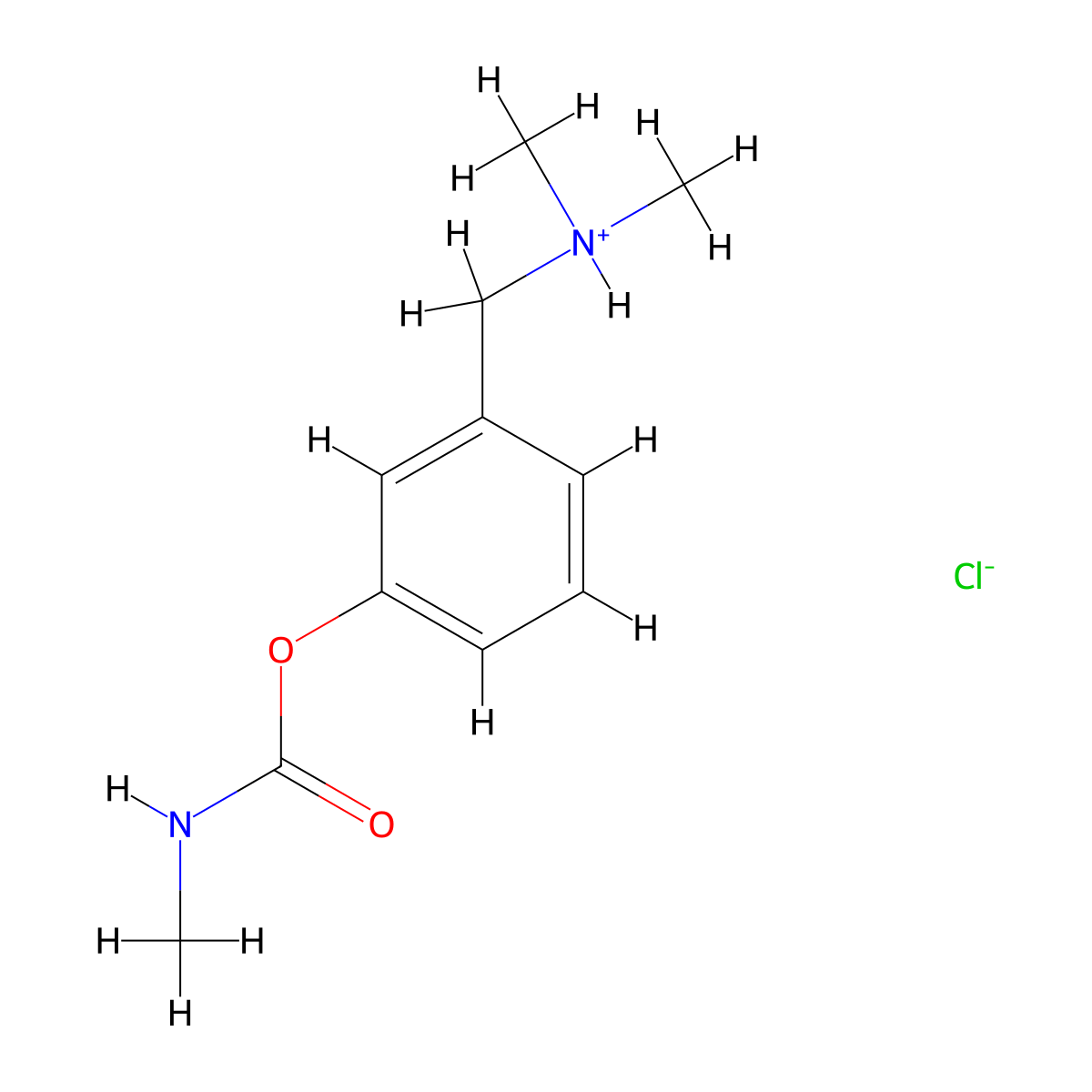 Carbamic acid, methyl-, alpha-(dimethylamino)-m-tolyl ester, hydrochloride molecular structure, CAS 63982-45-6