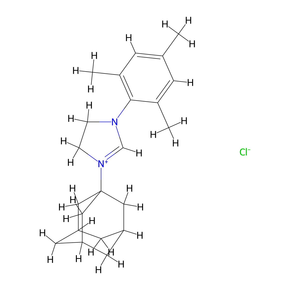 1-(Adamantan-1-yl)-3-mesityl-4,5-dihydro-1H-imidazol-3-ium chloride molecular structure, CAS 639820-61-4