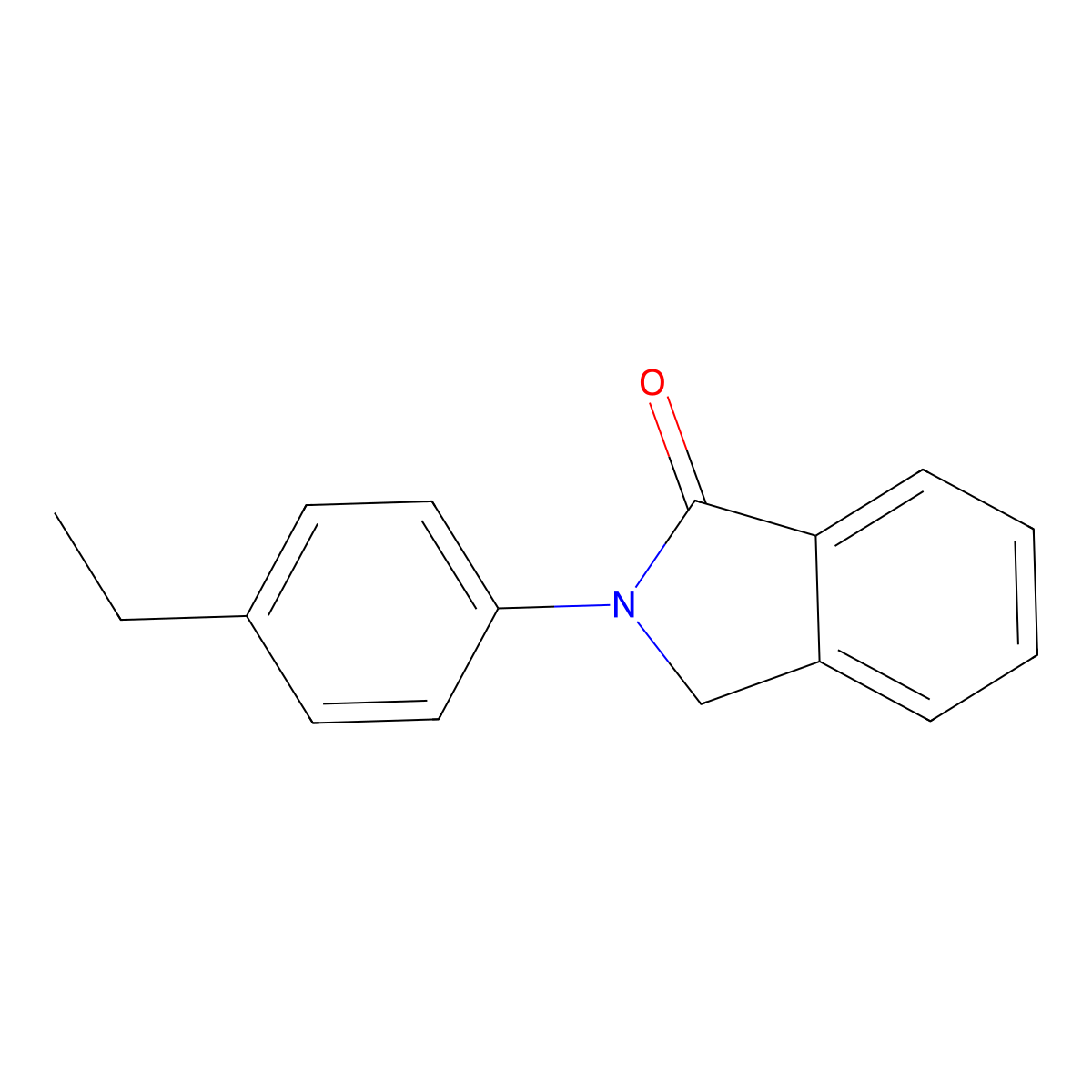 2-(4-ethylphenyl)-2,3-dihydro-1H-isoindol-1-one molecular structure, CAS 639857-66-2