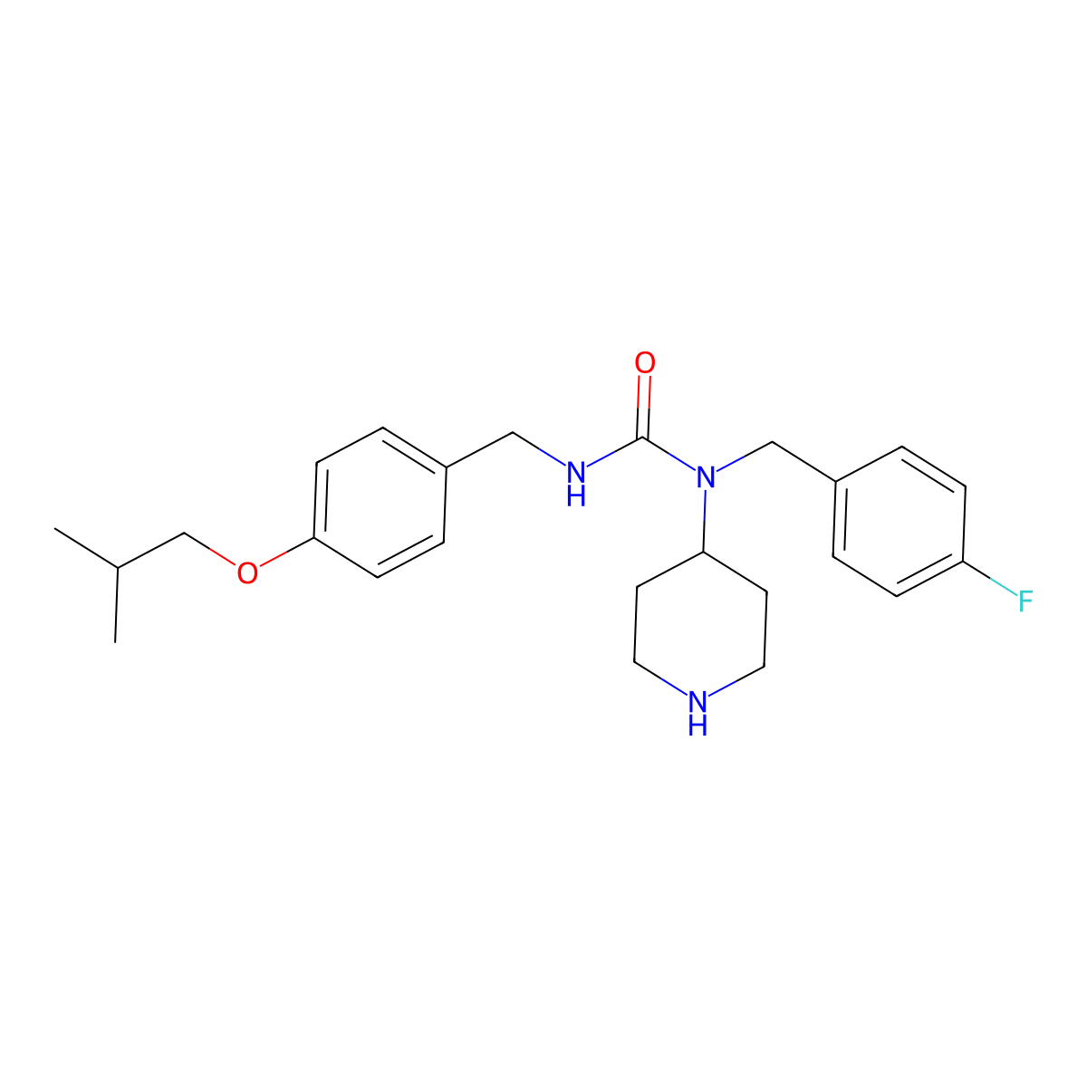 N-Desmethyl Pimavanserin molecular structure, CAS 639863-77-7