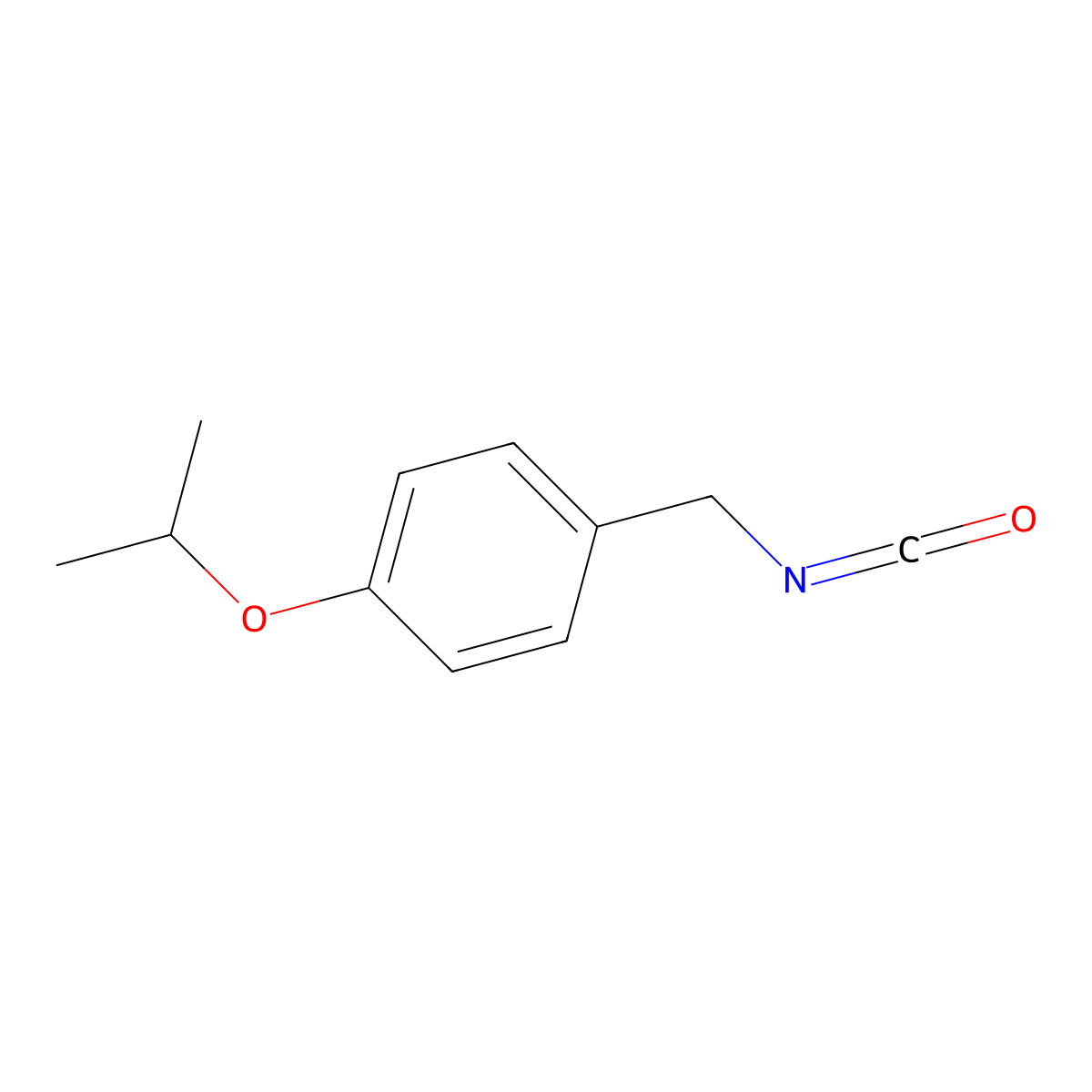 1-(Isocyanatomethyl)-4-(propan-2-yloxy)benzene molecular structure, CAS 639863-84-6