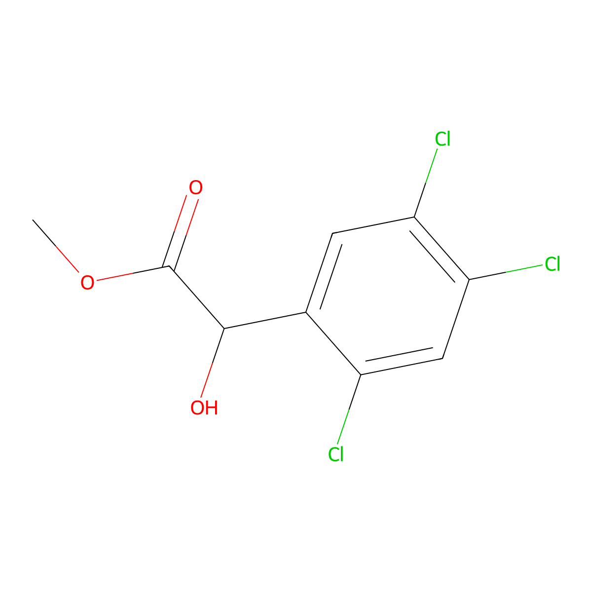 Methyl 2,4,5-Trichloromandelate molecular structure, CAS 63987-07-5