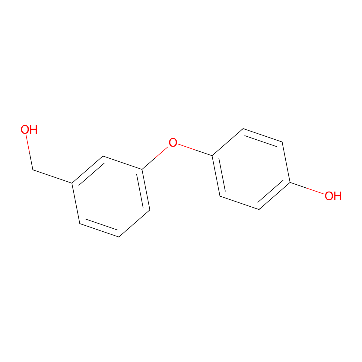 4-[3-(Hydroxymethyl)phenoxy]phenol molecular structure, CAS 63987-19-9