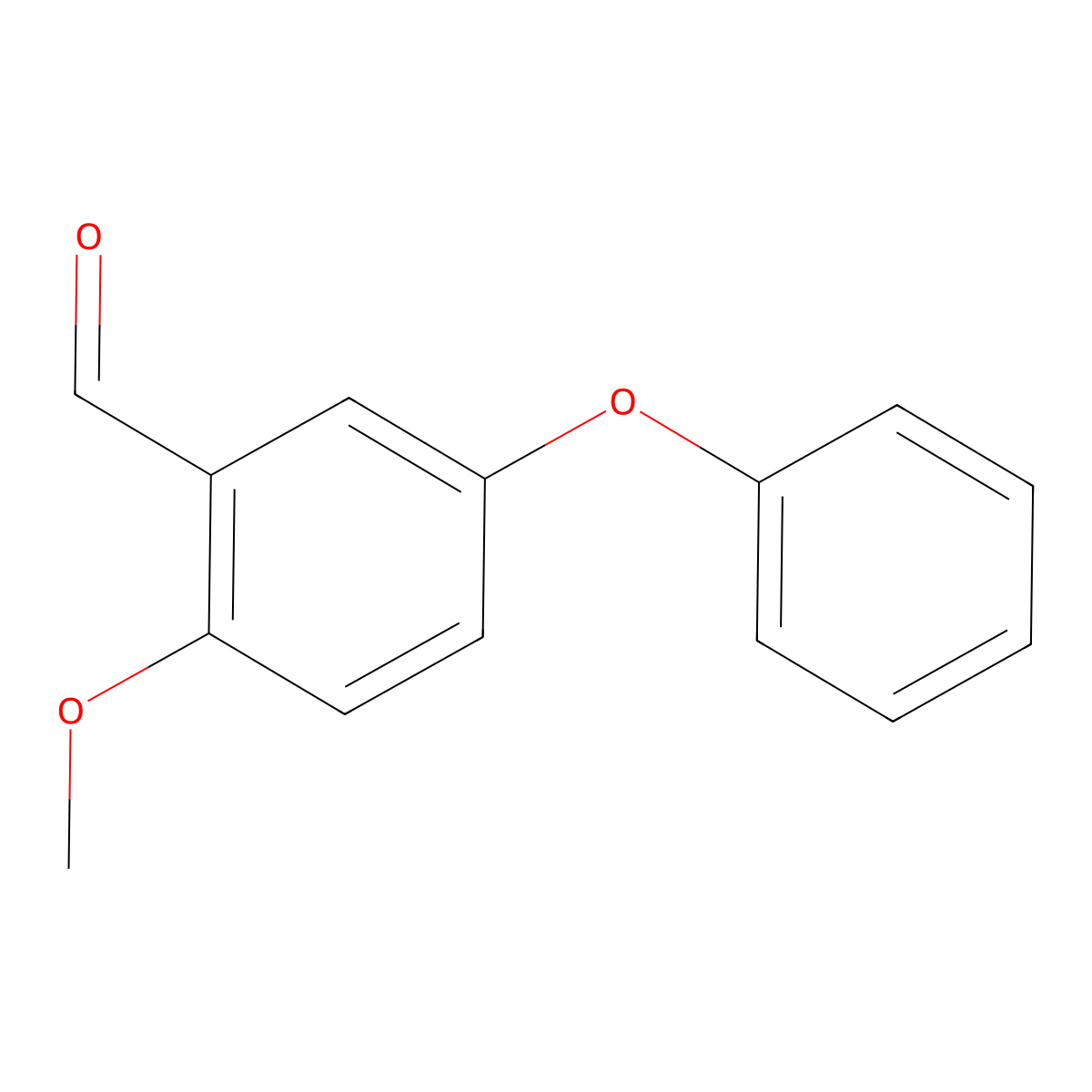 2-Methoxy-5-phenoxybenzaldehyde molecular structure, CAS 63987-39-3