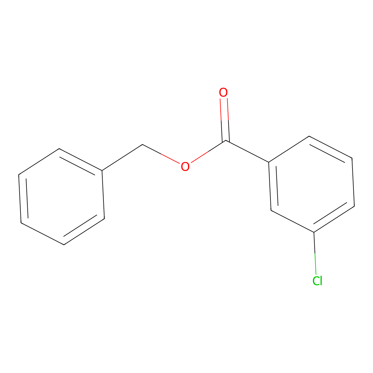 Benzyl 3-chlorobenzoate molecular structure, CAS 63987-52-0