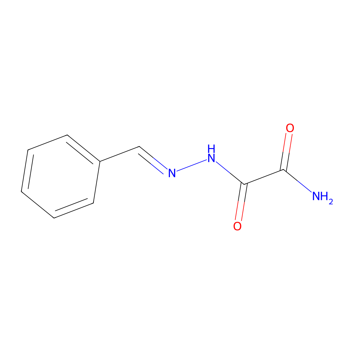 N'-(benzylideneamino)oxamide molecular structure, CAS 6399-87-7