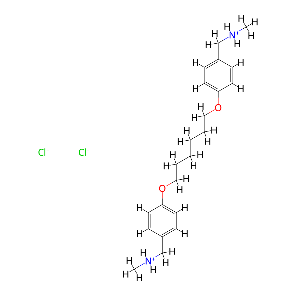 Benzylamine, 4,4'-hexamethylenedioxybis(N-methyl-, dihydrochloride molecular structure, CAS 63991-61-7
