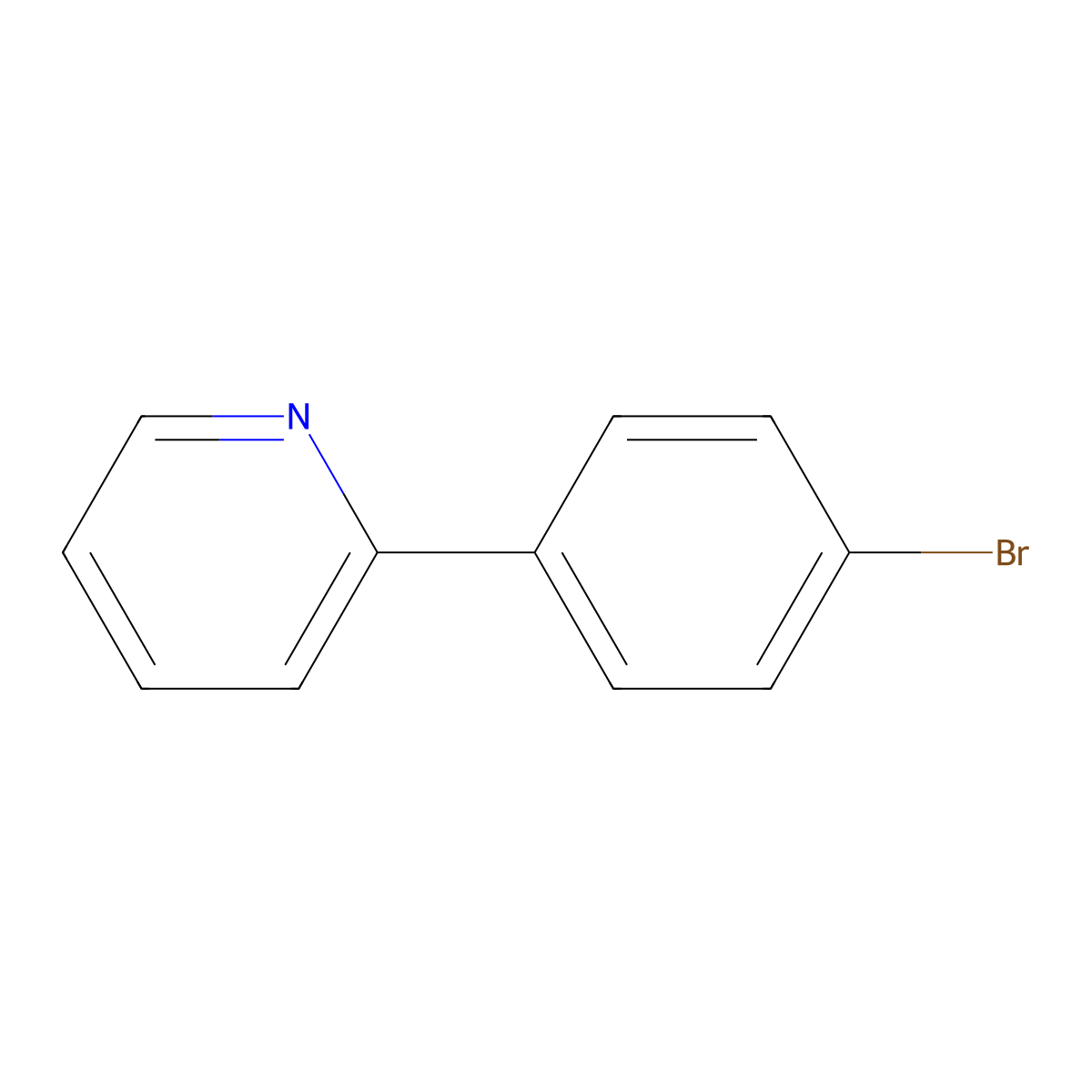 2-(4-Bromophenyl)pyridine molecular structure, CAS 63996-36-1