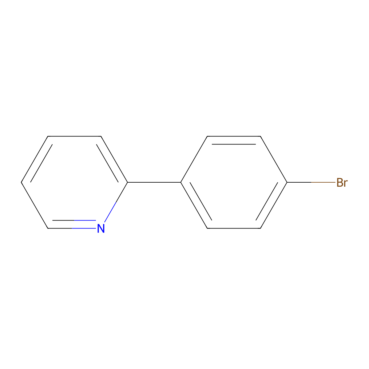 2-(4-Bromophenyl)pyridine molecular structure, CAS 63996-36-1
