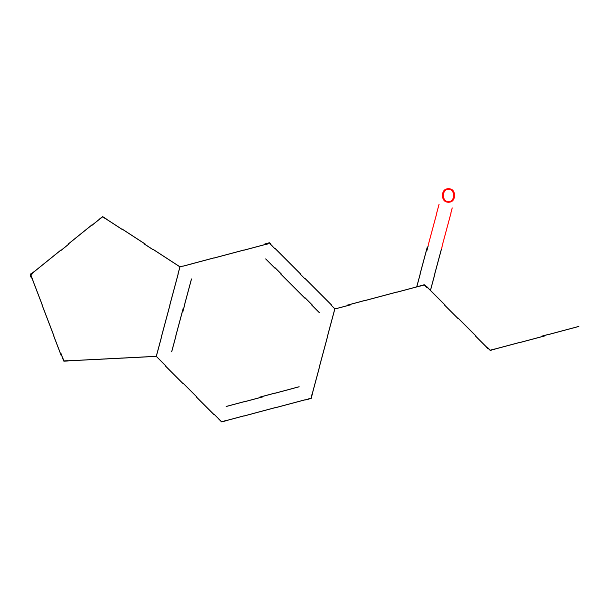 1-(2,3-dihydro-1H-inden-5-yl)-1-propanone molecular structure, CAS 63998-49-2