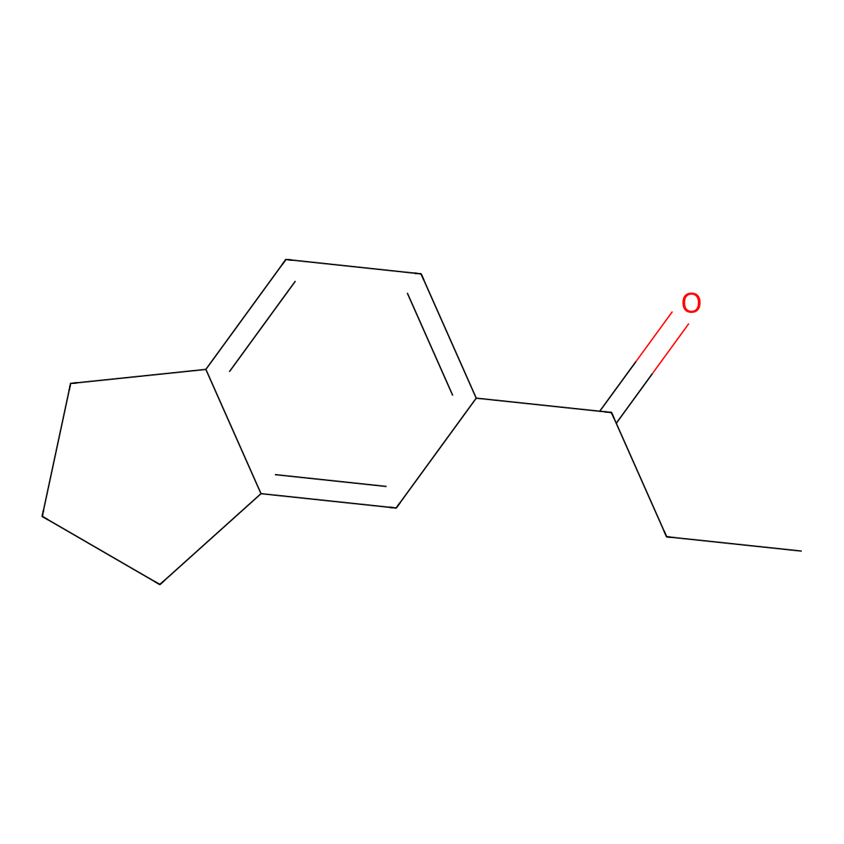 1-(2,3-dihydro-1H-inden-5-yl)-1-propanone molecular structure, CAS 63998-49-2