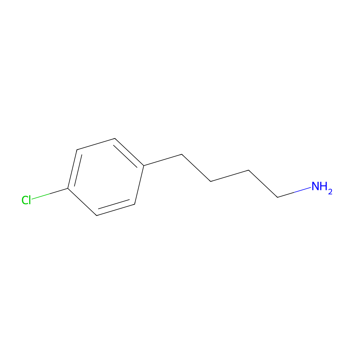 4-(4-Chlorophenyl)butan-1-amine molecular structure, CAS 63998-62-9