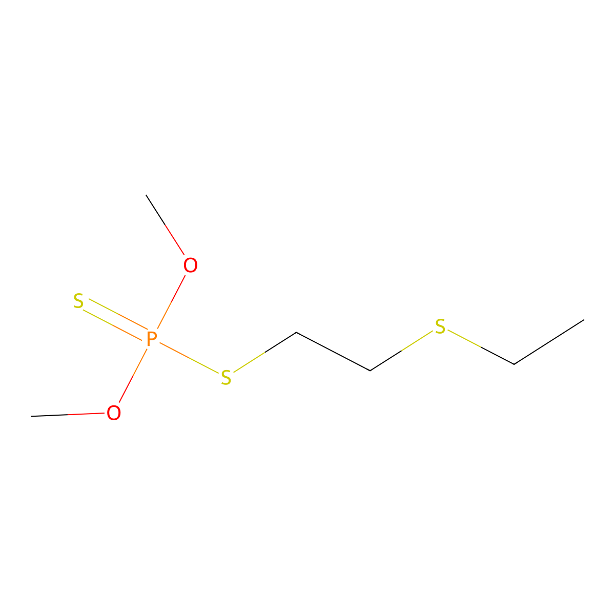 Thiometon molecular structure, CAS 640-15-3