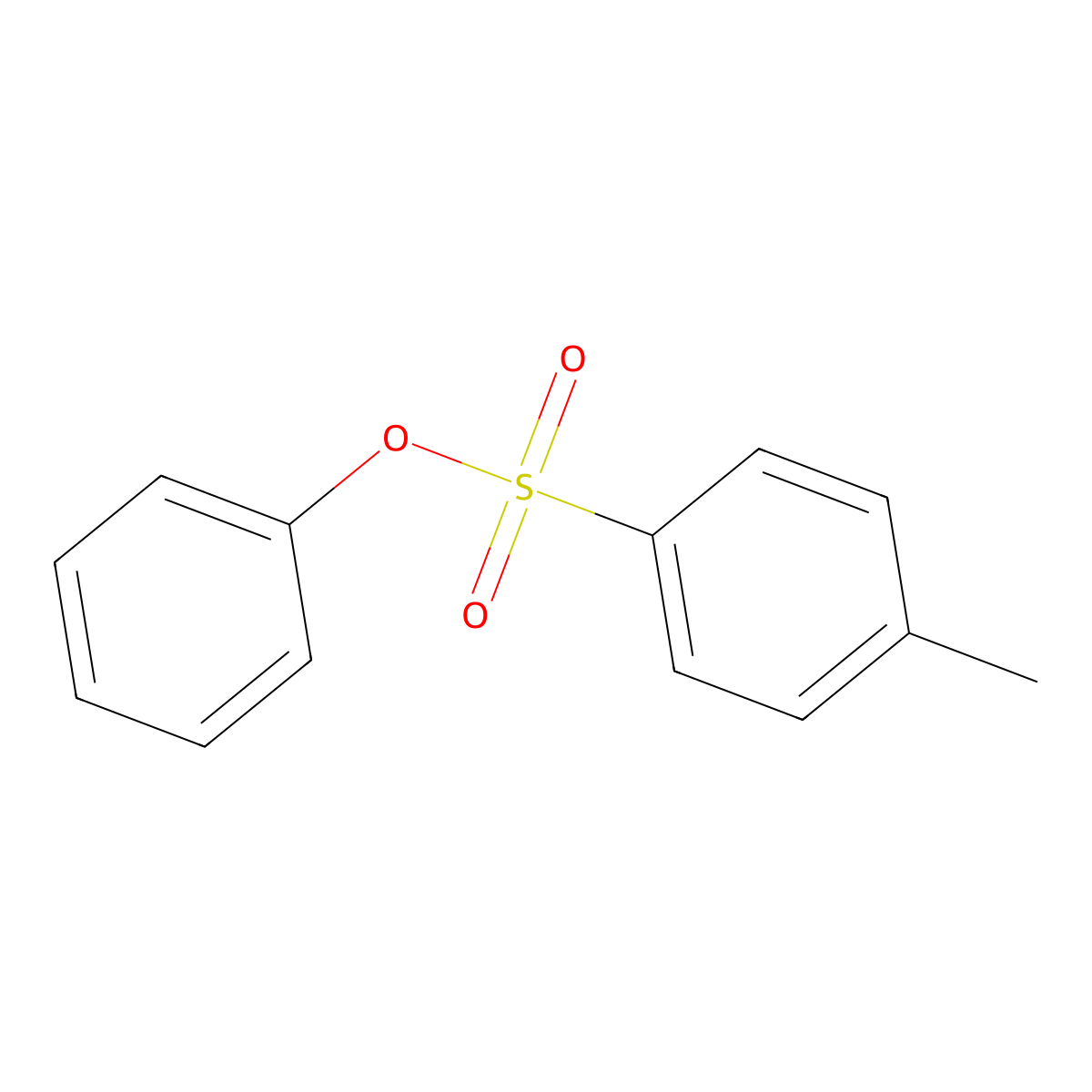 Phenyl p-toluenesulfonate molecular structure, CAS 640-60-8