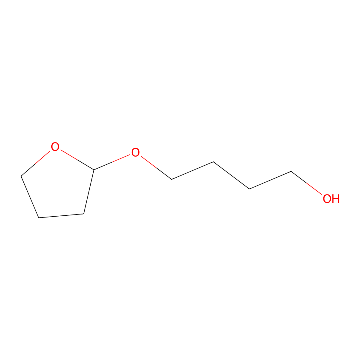4-((Tetrahydrofuran-2-yl)oxy)butan-1-ol molecular structure, CAS 64001-06-5