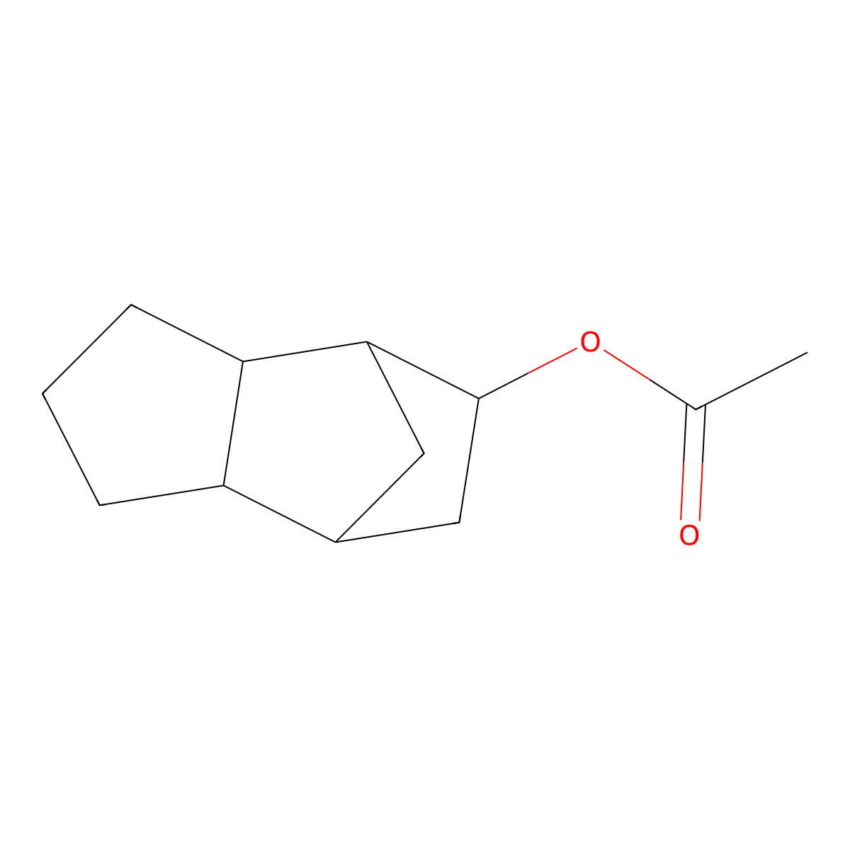 4,7-Methano-1H-inden-5-ol, octahydro-, 5-acetate molecular structure, CAS 64001-15-6