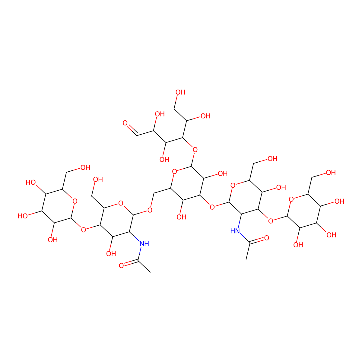 Lacto-N-hexaose molecular structure, CAS 64003-51-6
