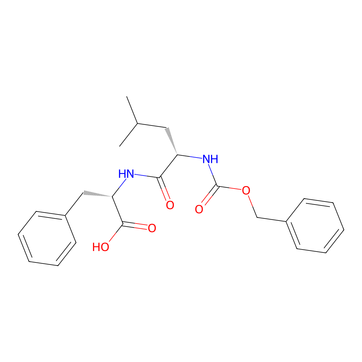 Z-Leu-phe-OH molecular structure, CAS 6401-63-4