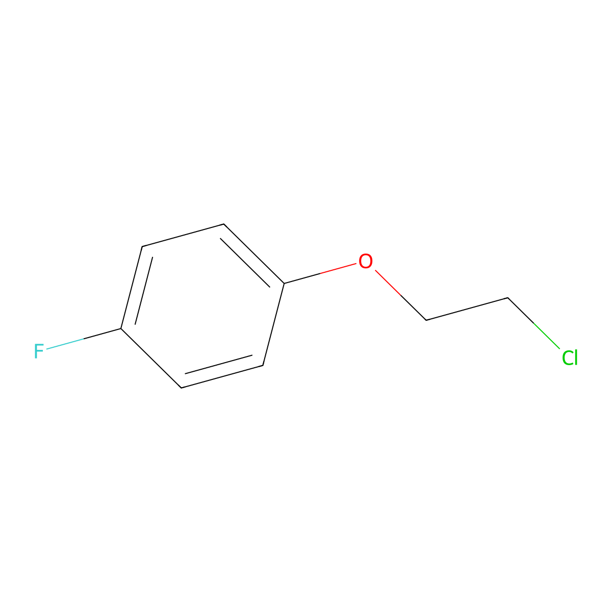 1-(2-Chloroethoxy)-4-fluorobenzene molecular structure, CAS 64010-10-2