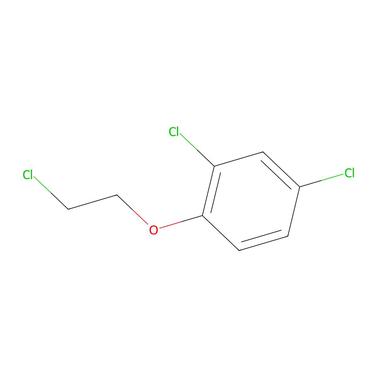2,4-Dichloro-1-(2-chloroethoxy)benzene molecular structure, CAS 64010-13-5