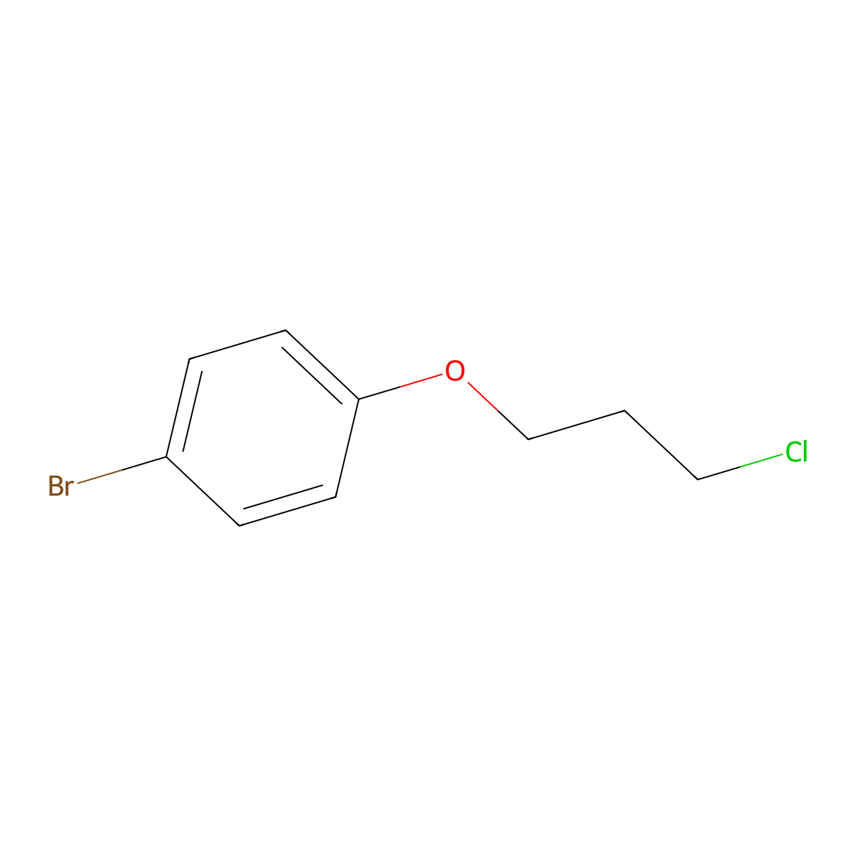 1-Bromo-4-(3-chloropropoxy)benzene molecular structure, CAS 64010-38-4