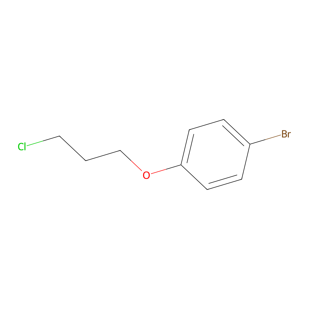 1-Bromo-4-(3-chloropropoxy)benzene molecular structure, CAS 64010-38-4