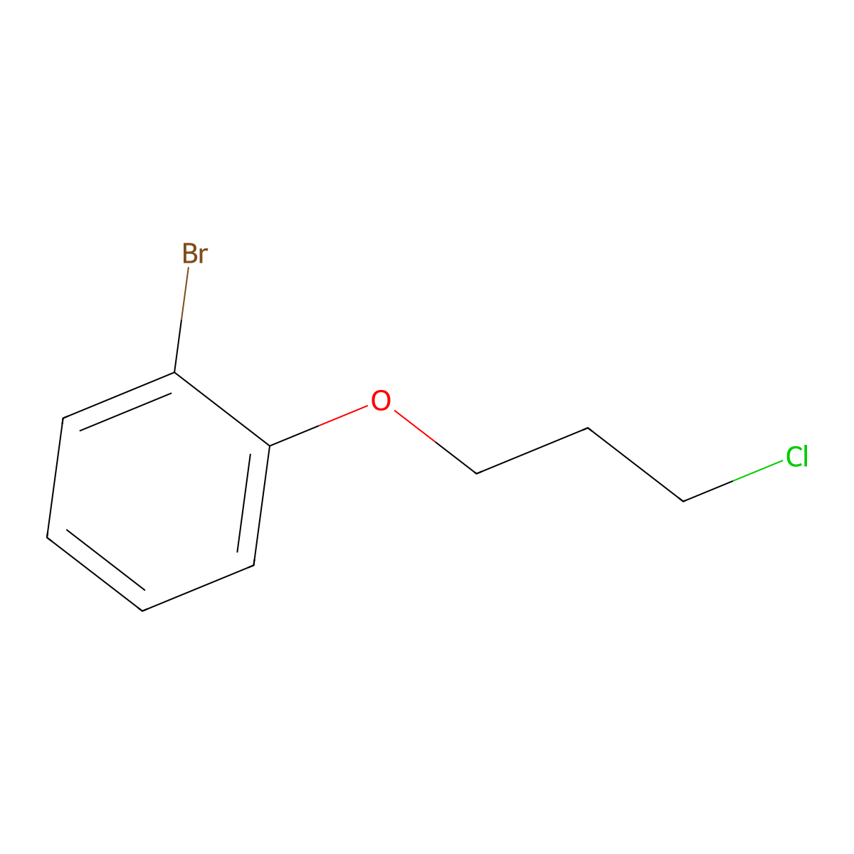 1-Bromo-2-(3-chloropropoxy)benzene molecular structure, CAS 64010-39-5