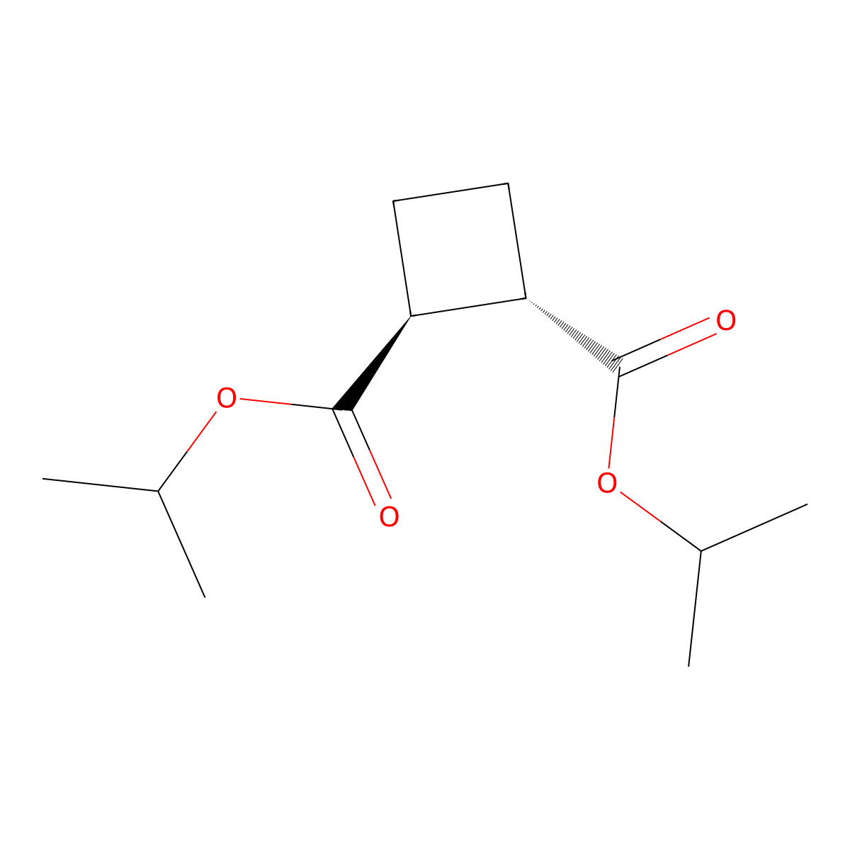 Dipropan-2-yl cyclobutane-1,2-dicarboxylate molecular structure, CAS 64011-75-2
