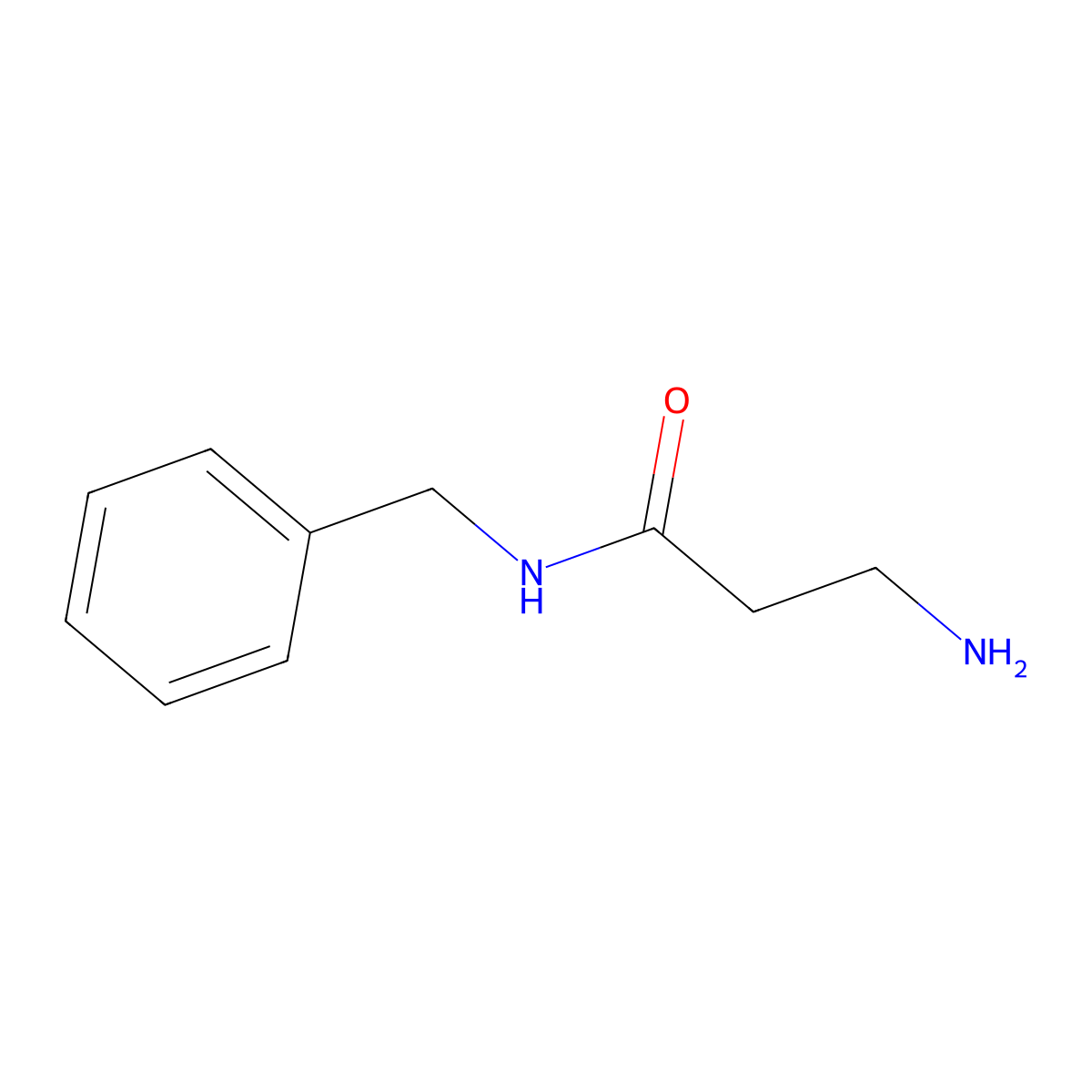 3-Amino-n-benzylpropanamide molecular structure, CAS 64018-20-8