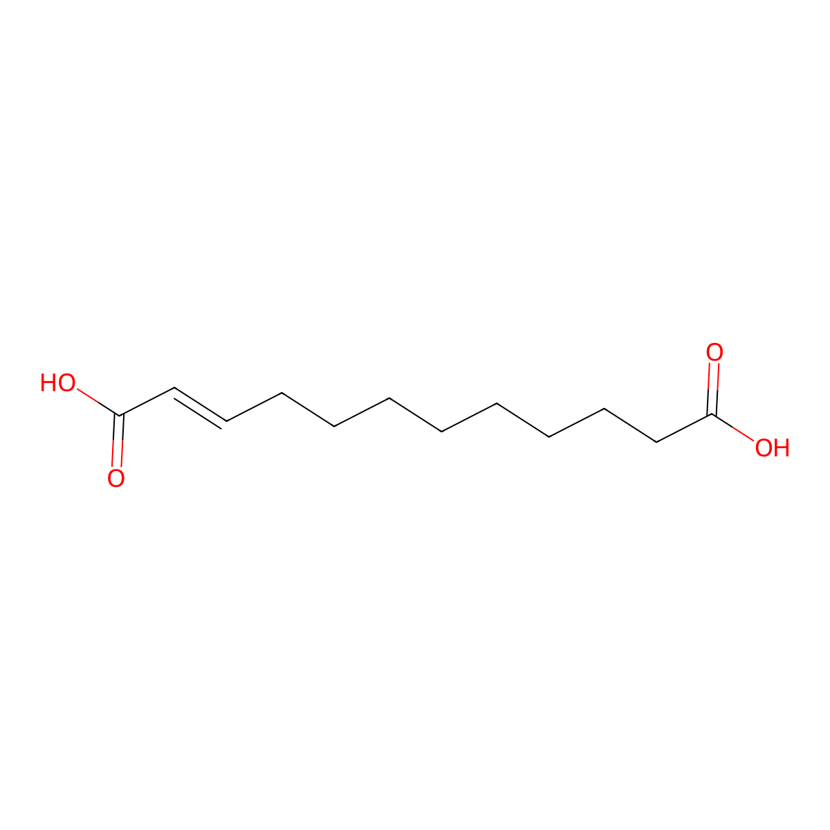 Traumatic Acid molecular structure, CAS 6402-36-4