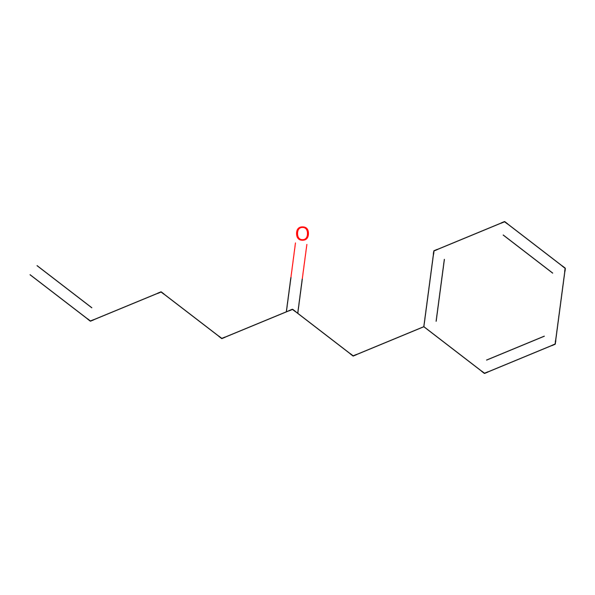 5-Hexen-2-one, 1-phenyl- molecular structure, CAS 64020-33-3