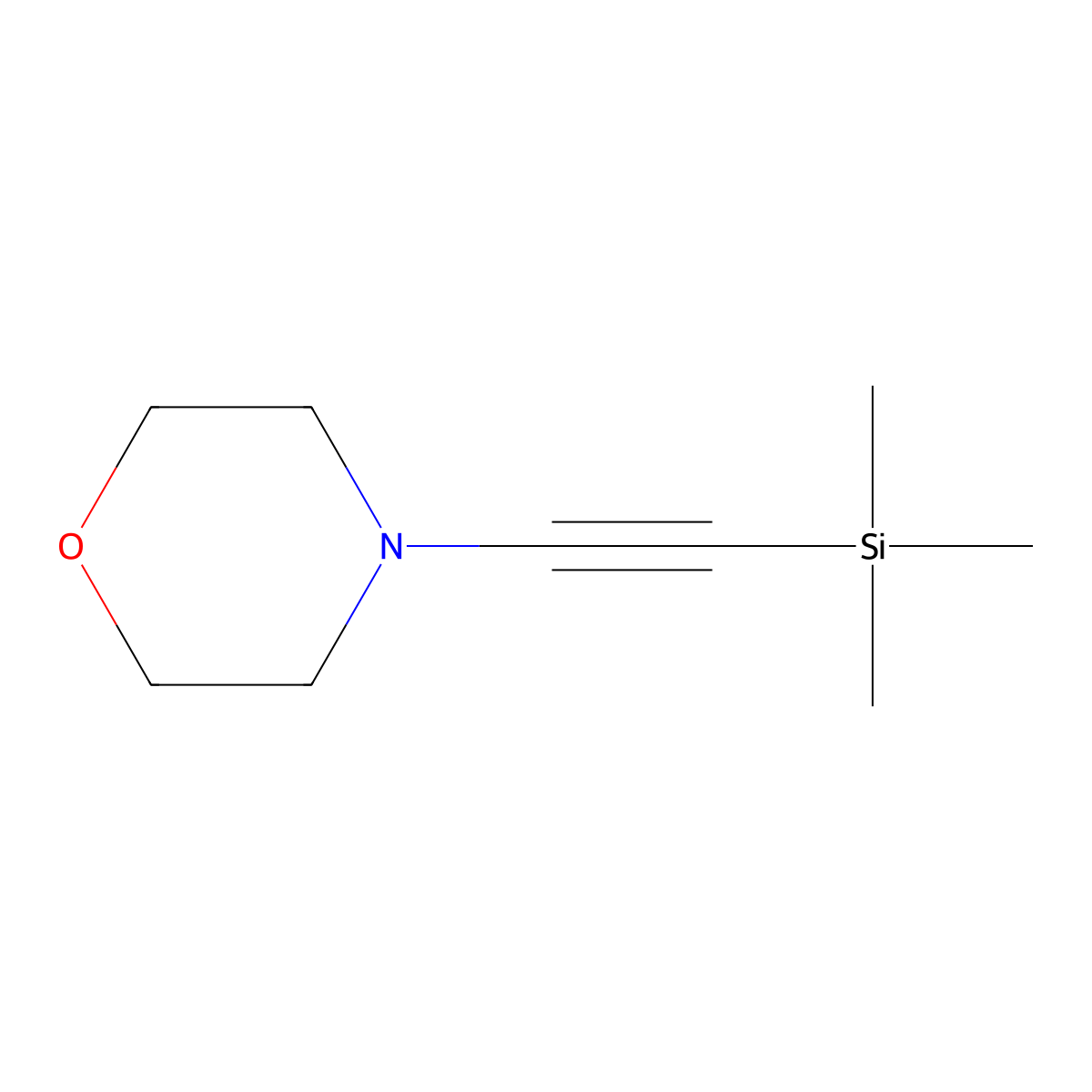 4-[(Trimethylsilyl)ethynyl]morpholine molecular structure, CAS 64024-63-1