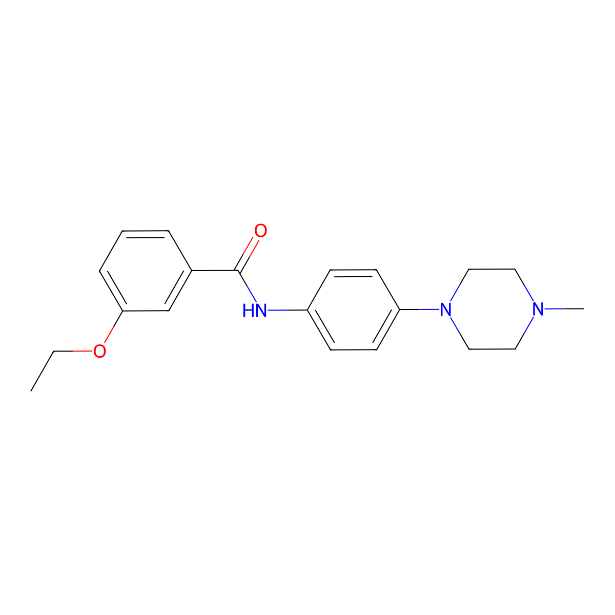 3-ethoxy-N-[4-(4-methylpiperazin-1-yl)phenyl]benzamide molecular structure, CAS 640241-56-1