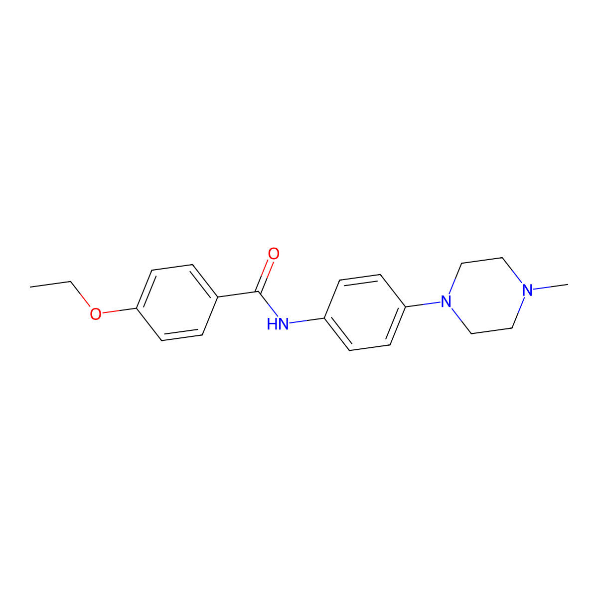 4-ethoxy-N-[4-(4-methyl-1-piperazinyl)phenyl]benzamide molecular structure, CAS 640241-60-7