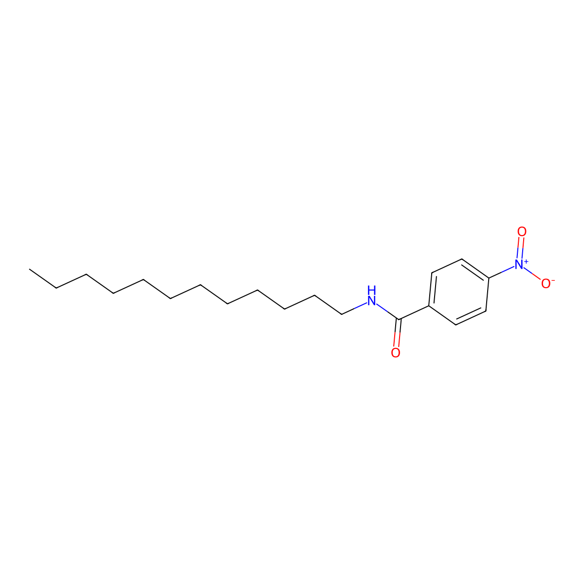 N-dodecyl-4-nitrobenzamide molecular structure, CAS 64026-23-9