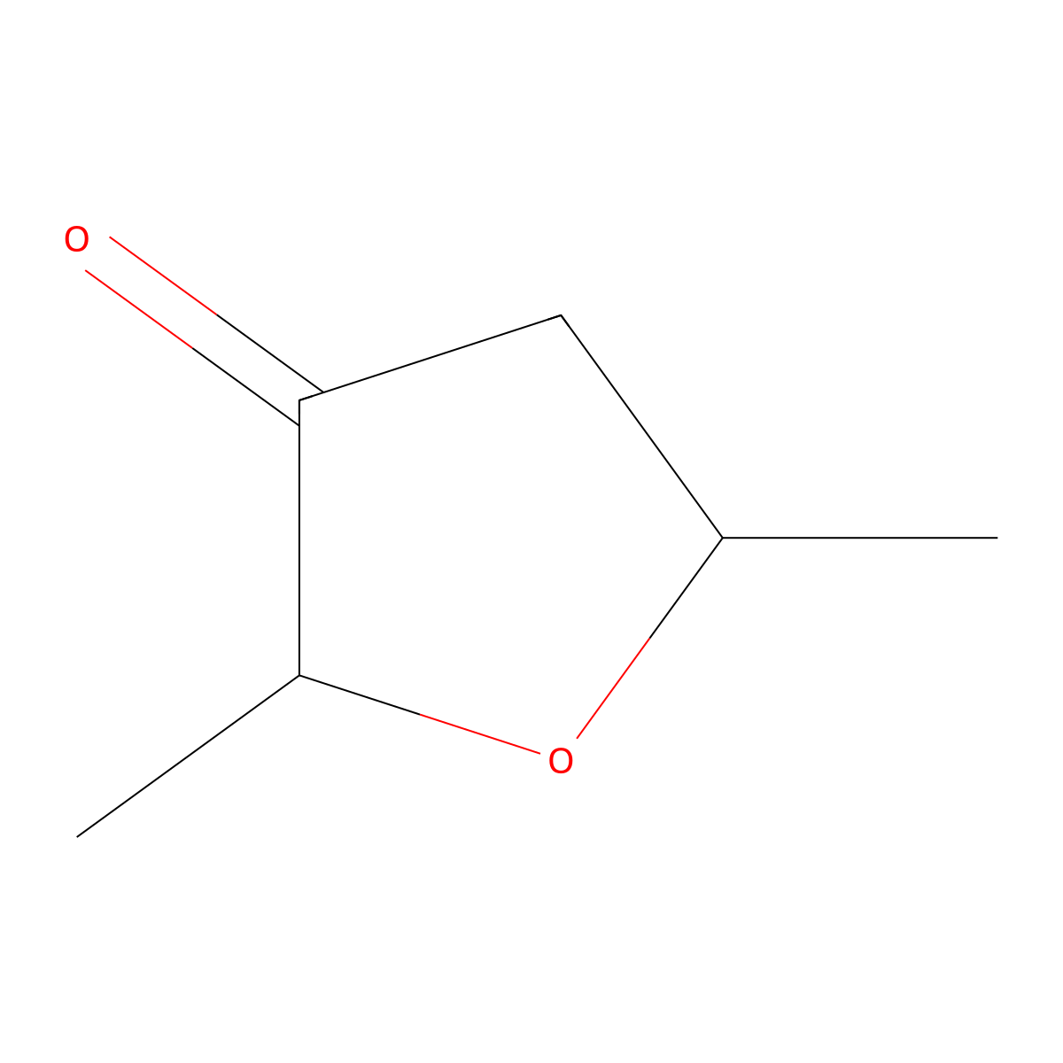 Dihydro-2,5-dimethylfuran-3(2H)-one molecular structure, CAS 64026-45-5