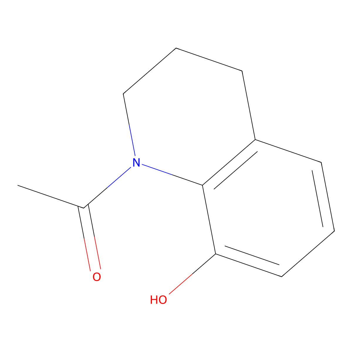 1-(8-Hydroxy-3,4-dihydroquinolin-1(2H)-yl)ethanone molecular structure, CAS 64028-75-7