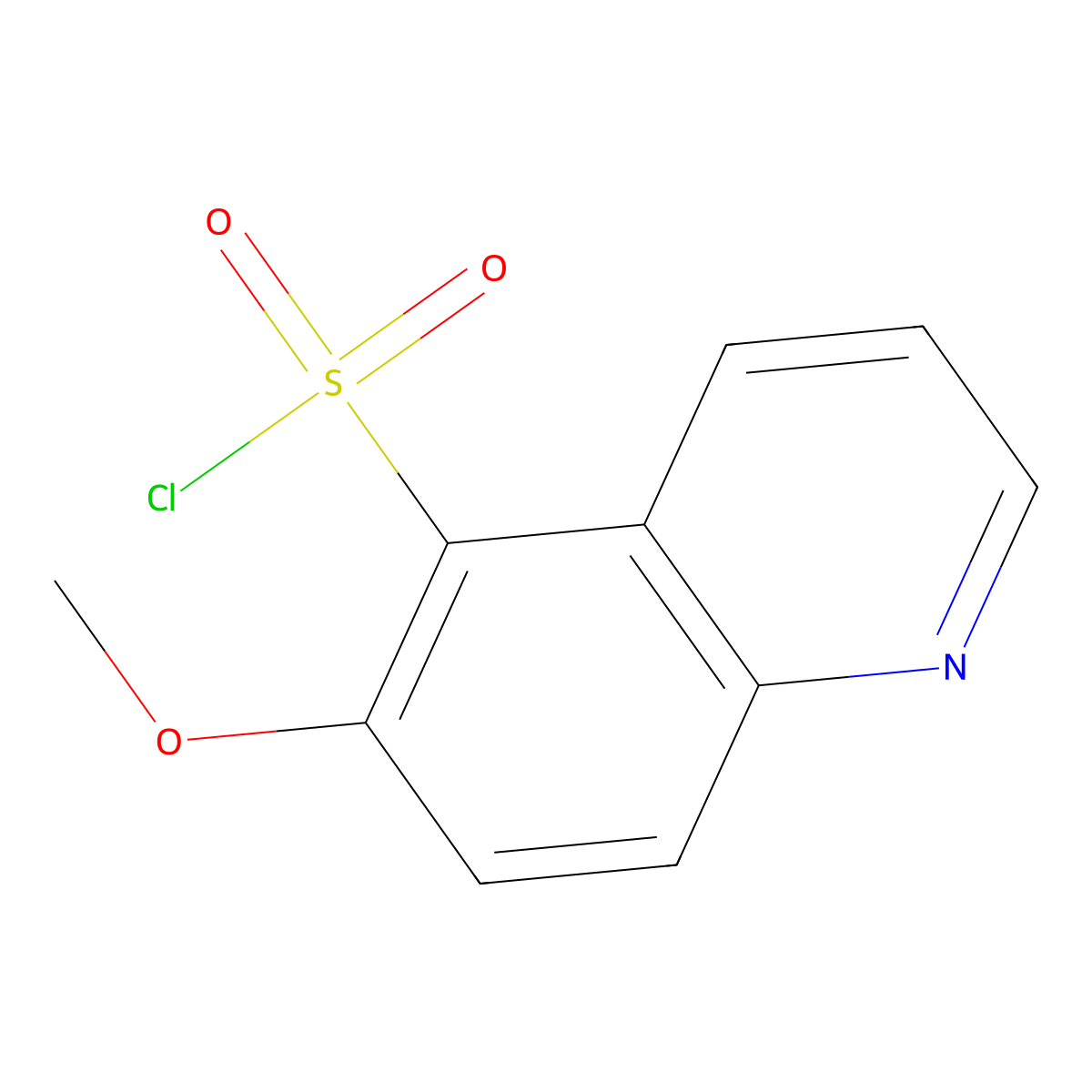 6-methoxyquinoline-5-sulfonyl Chloride molecular structure, CAS 640290-01-3