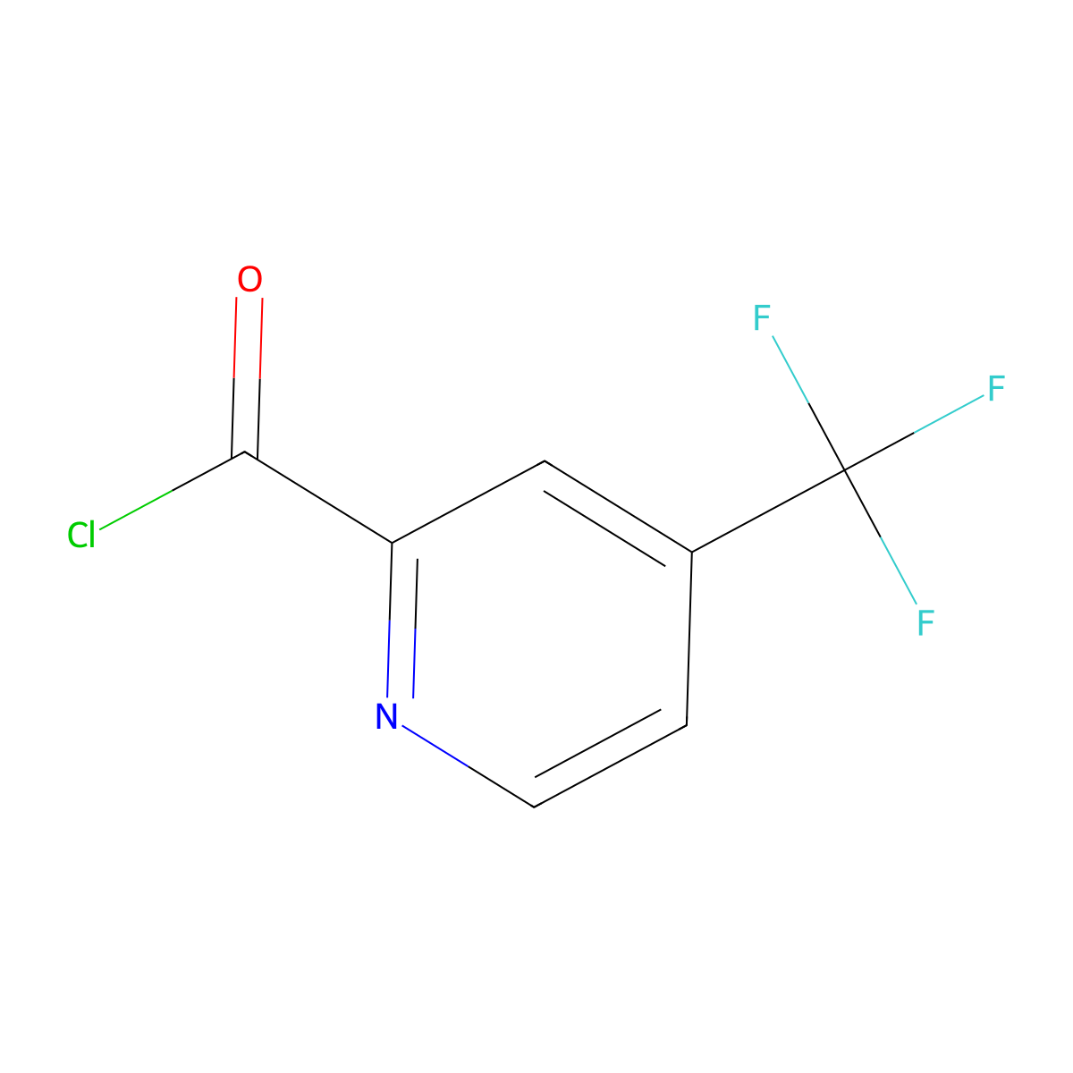 4-(Trifluoromethyl)pyridine-2-carbonyl chloride molecular structure, CAS 640296-12-4