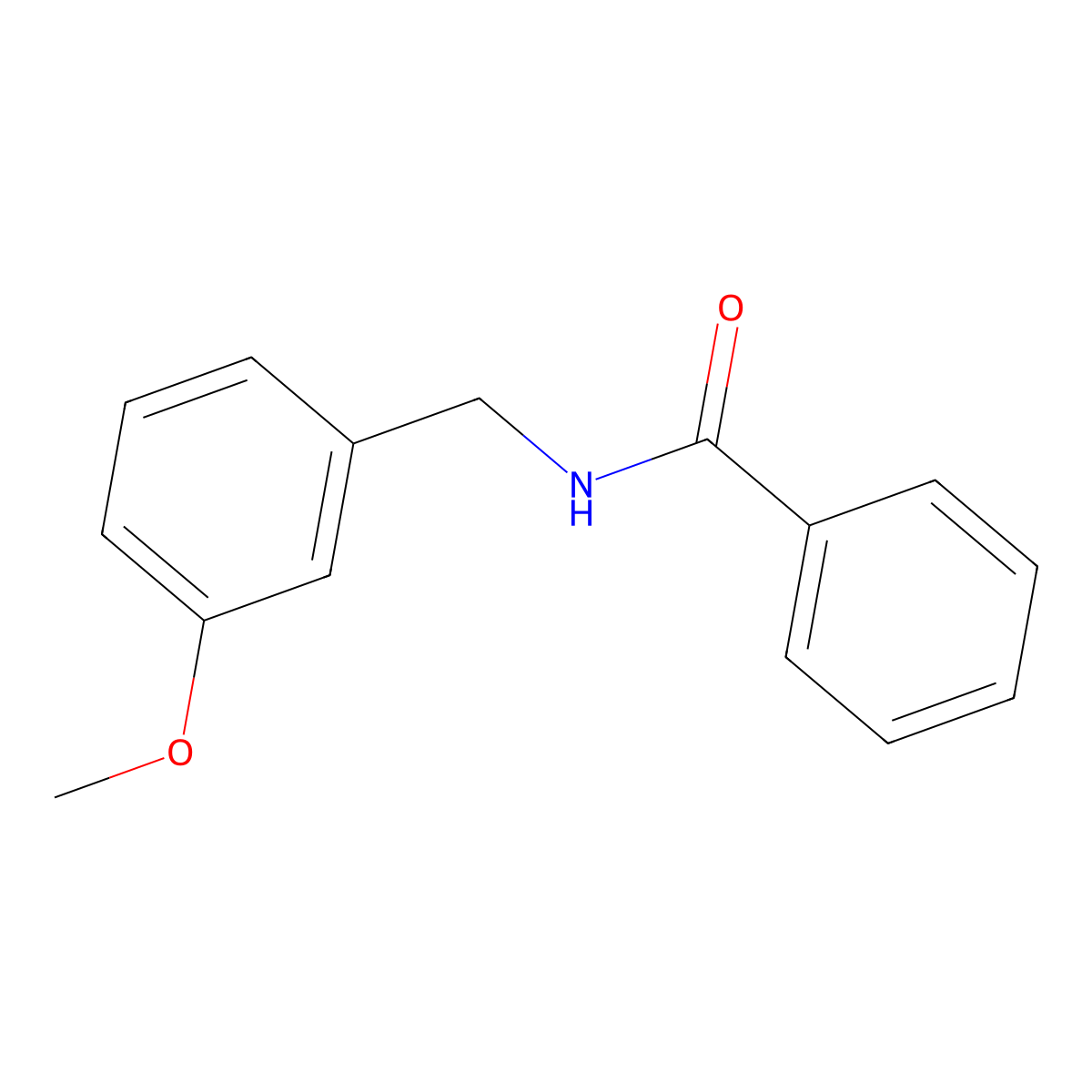 N-[(3-methoxyphenyl)methyl]benzamide molecular structure, CAS 640298-18-6