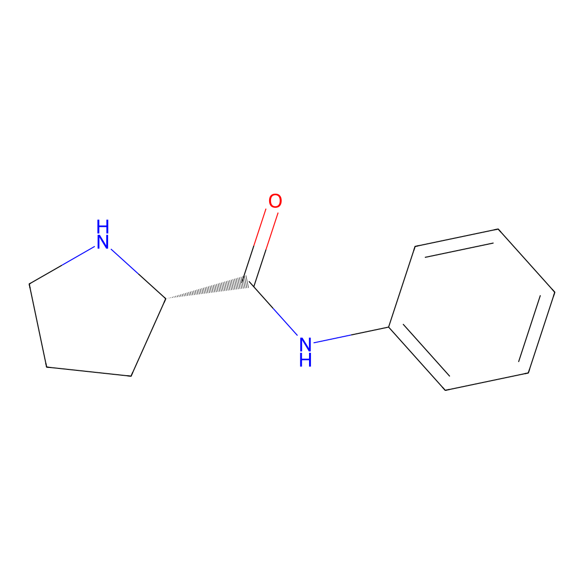 L-Prolinanilide molecular structure, CAS 64030-43-9