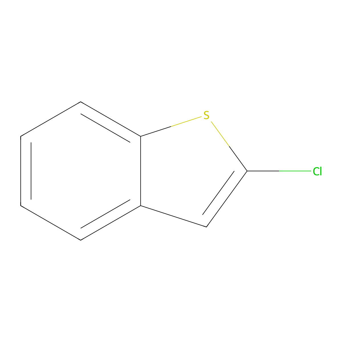 Benzo(b)thiophene, chloro- molecular structure, CAS 64036-44-8