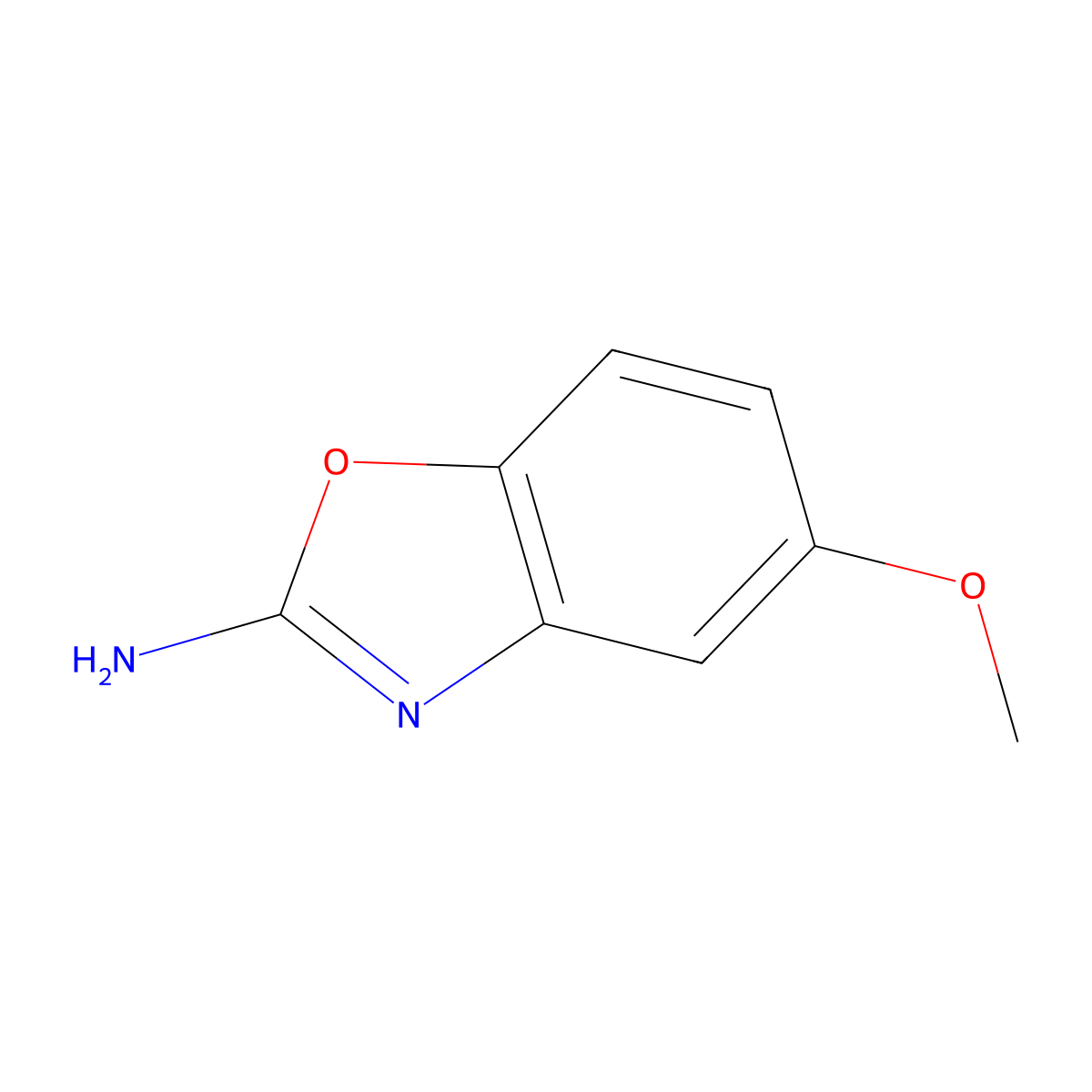 5-Methoxy-1,3-benzoxazol-2-amine molecular structure, CAS 64037-14-5