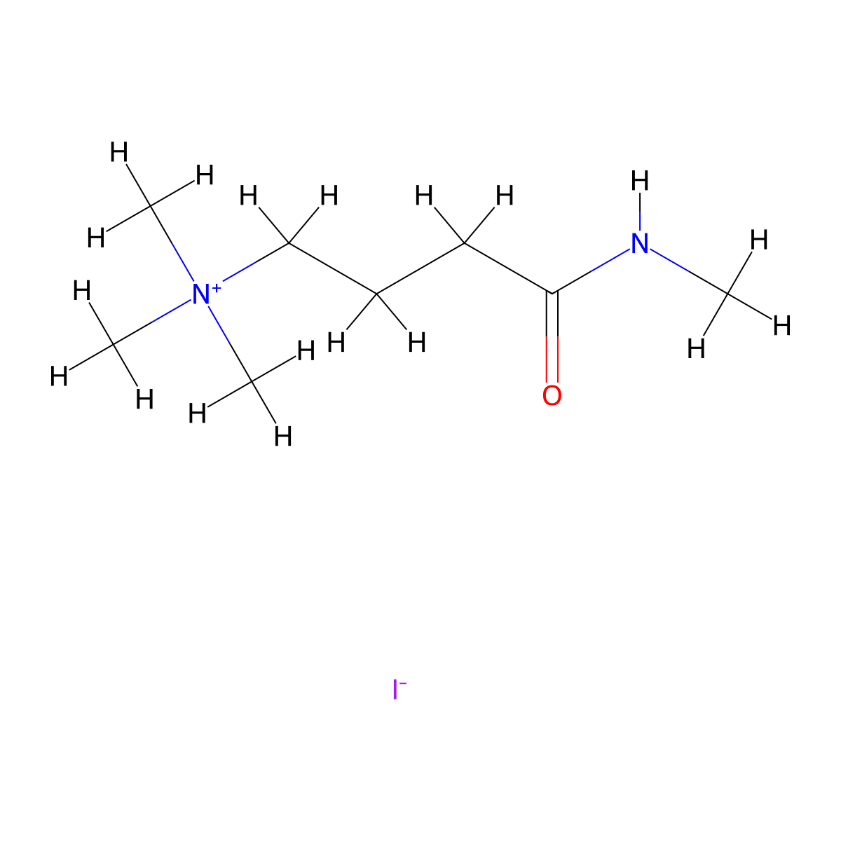 N-Methyl-4-(trimethylazaniumyl)butanimidate--hydrogen iodide (1/1) molecular structure, CAS 64037-72-5