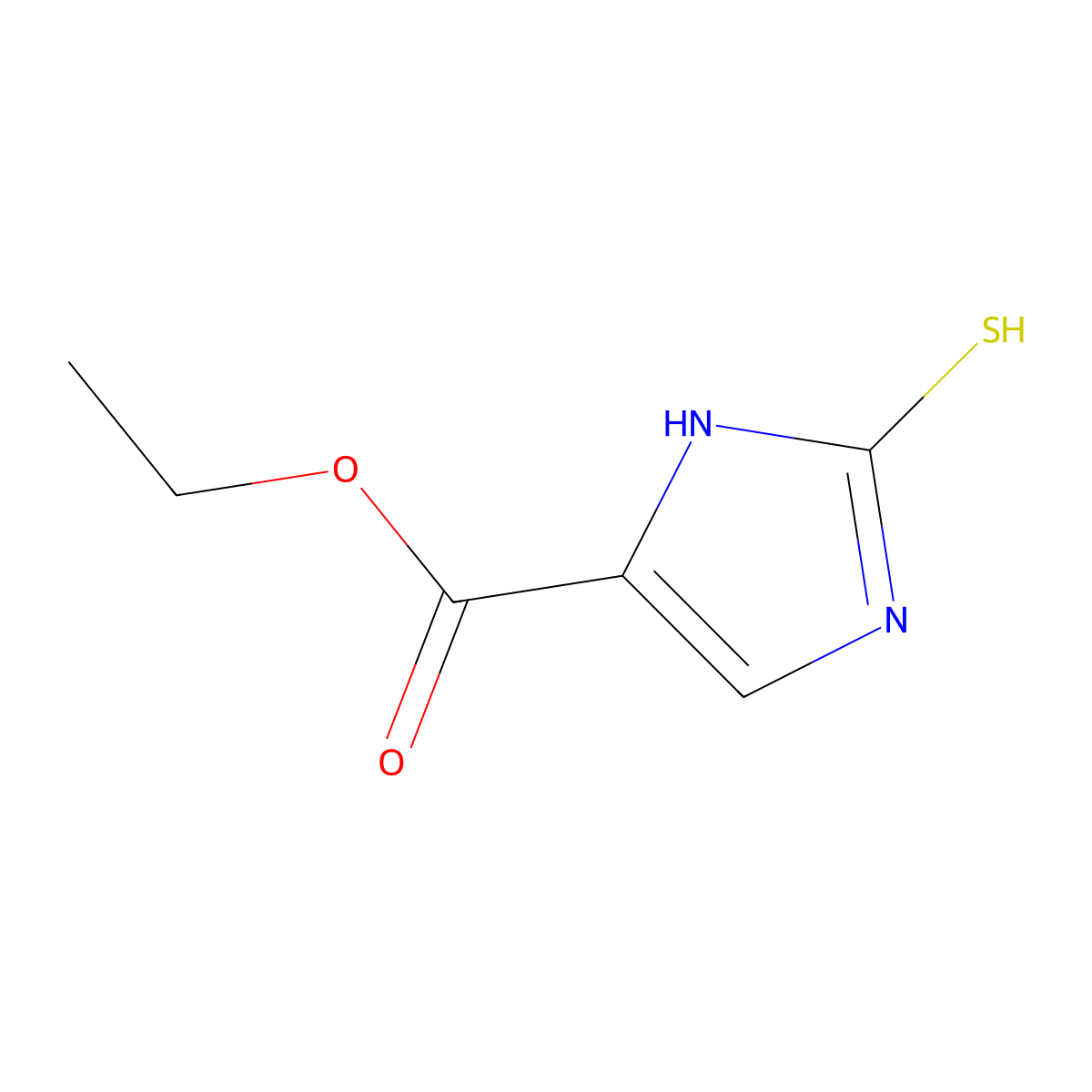 ethyl 2-sulfanyl-1H-imidazole-5-carboxylate molecular structure, CAS 64038-64-8